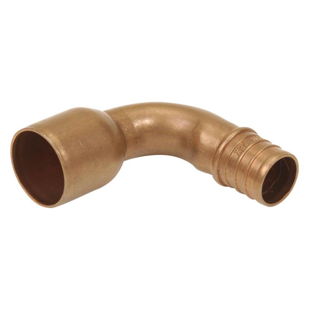 Copper Elbow 1-5/8''  - 1/2''  Barb x 1/2''  Female Sweat