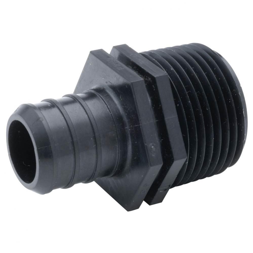 Polymer Male Pipe Thread Adapter - 1/2'' Barb x 3/4'' MPT