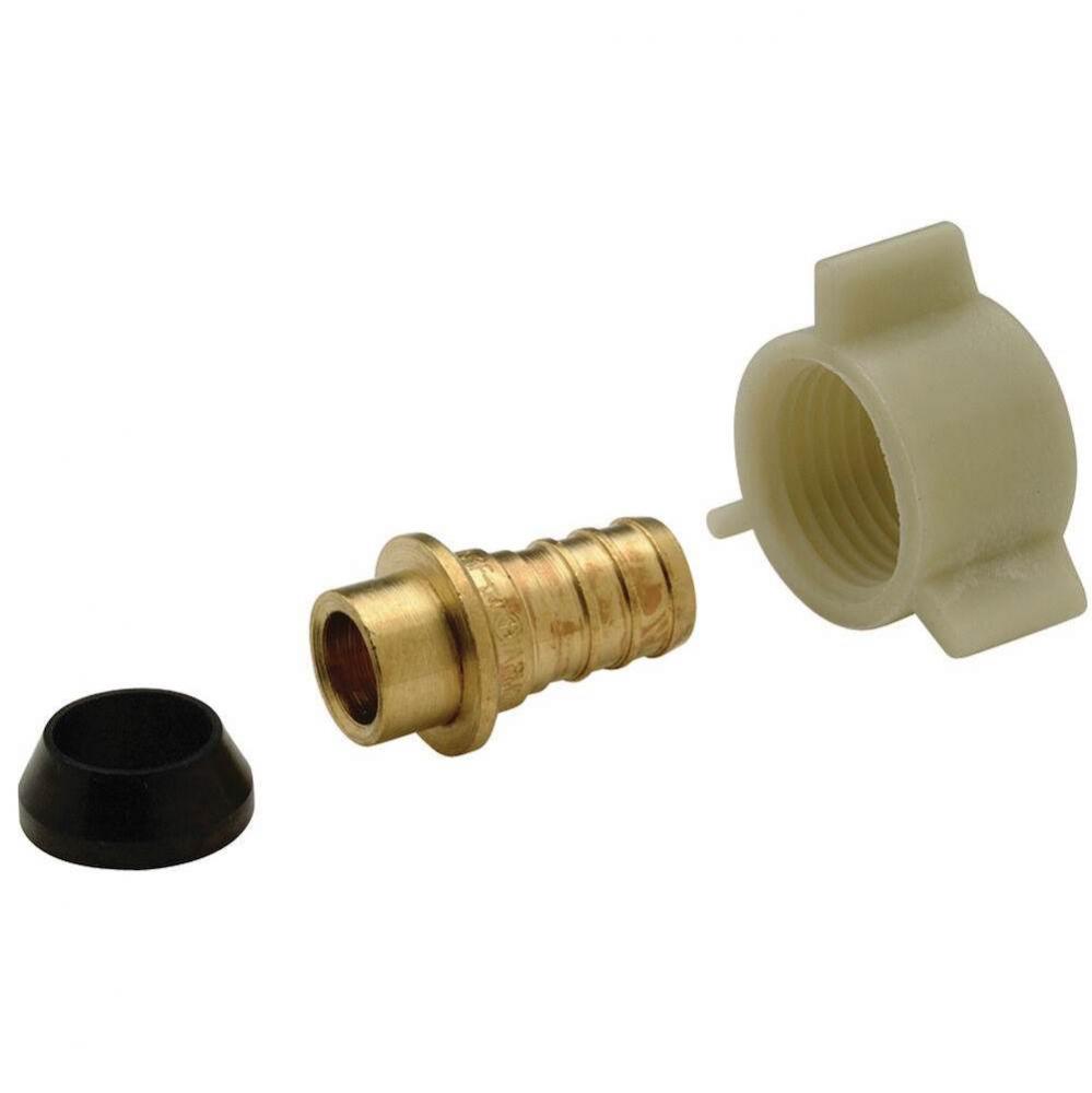 XL Brass Swivel Cone - 3/8''  Barb x 1/2''  FPT - Plastic Nut