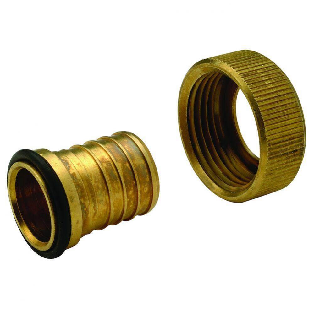 XL Brass Adapter - 3/4''  Barb x 3/4''  FPT Swivel Cone Connection
