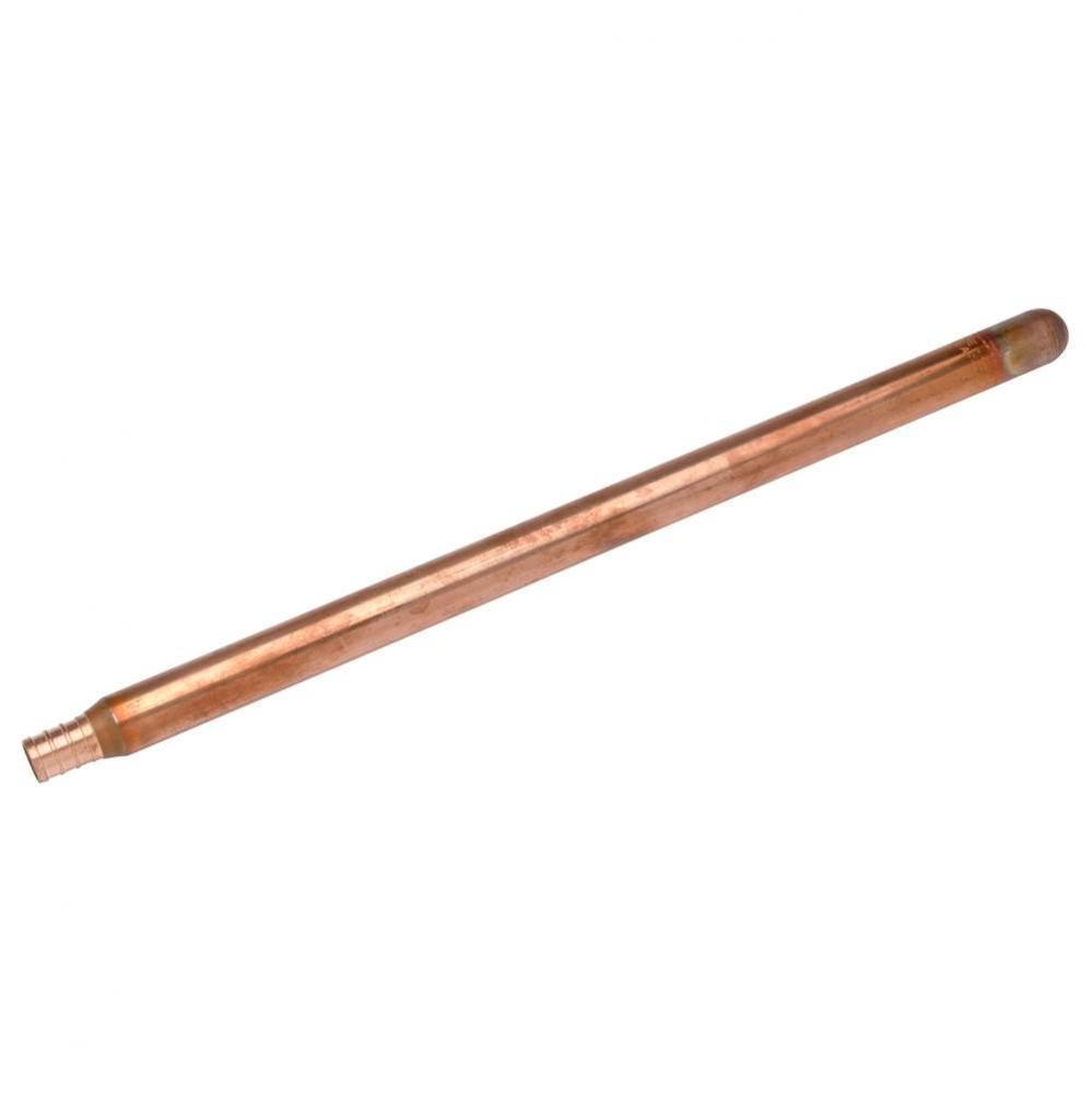Copper Stubout - 12'' Straight - 1/2'' Barb x 1/2'' Nominal