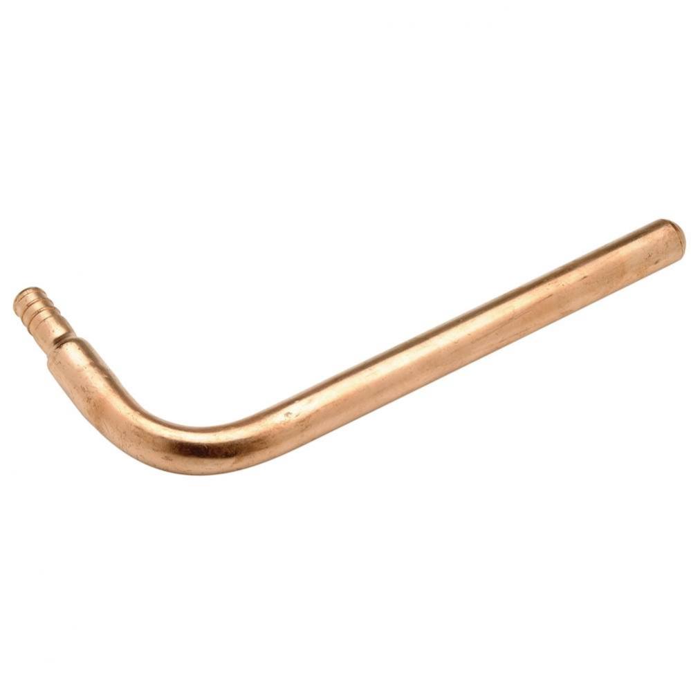 Copper Stubout - 8'' Elbow - 1/2'' Barb x 1/2'' Nominal