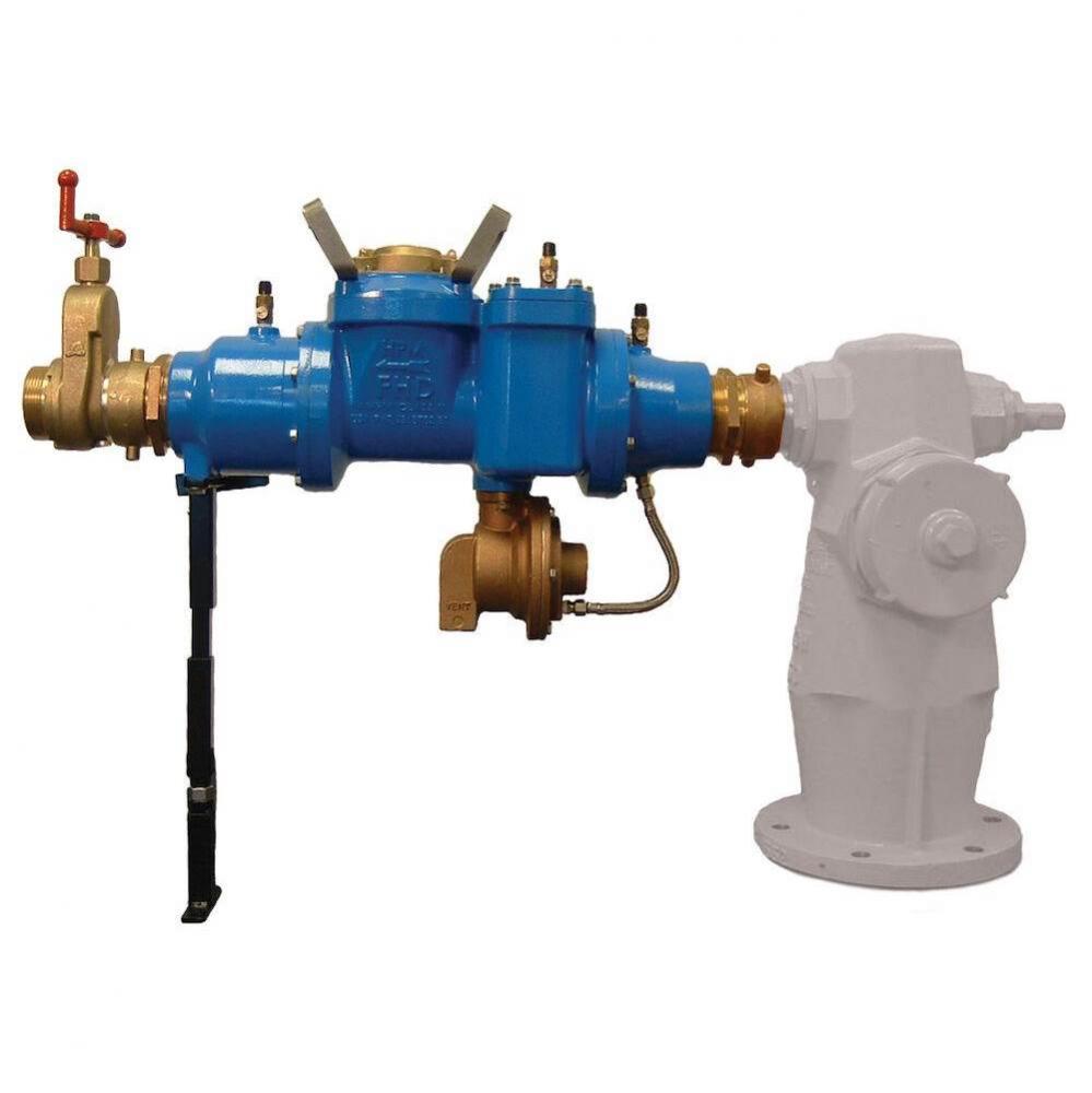 3'' RPHBM Hydrant Backflow Meter Assembly with cu ft register