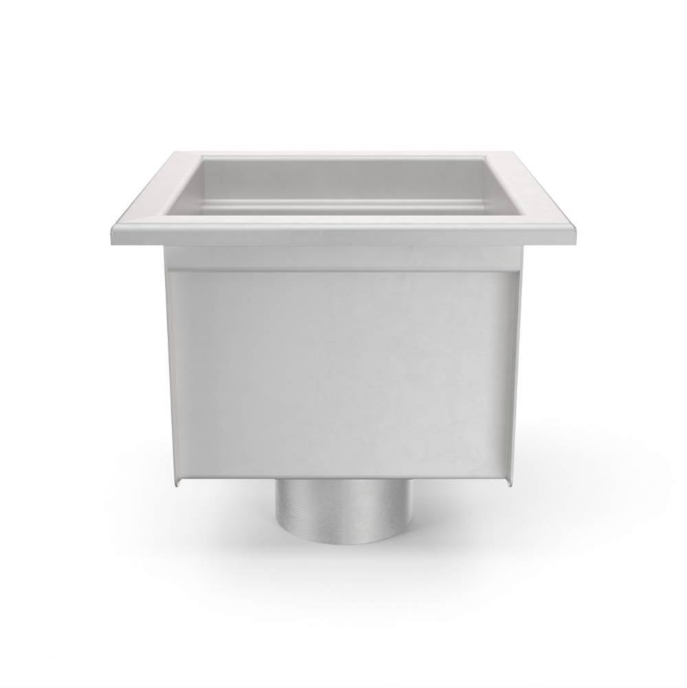 12'' x 12'' x 8'' floor sink with 2'' No-Hub outlet