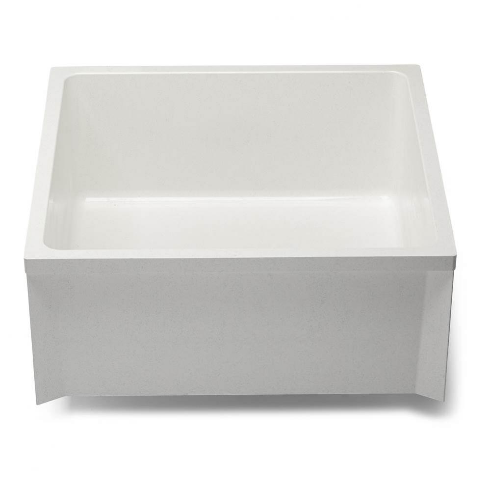 Z1996 24'' X 24'' Appliance White Commercial Mop Basin With Pvc Drain Assembly