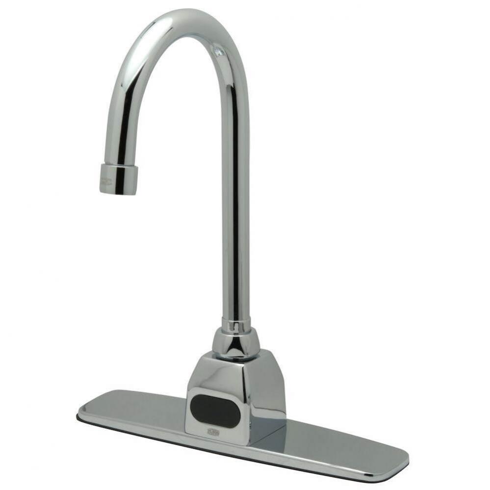 AquaSense® Single Hole Gooseneck Sensor Faucet -1.5 gpm Aerator, Thermostatic Mixing Valve, 8