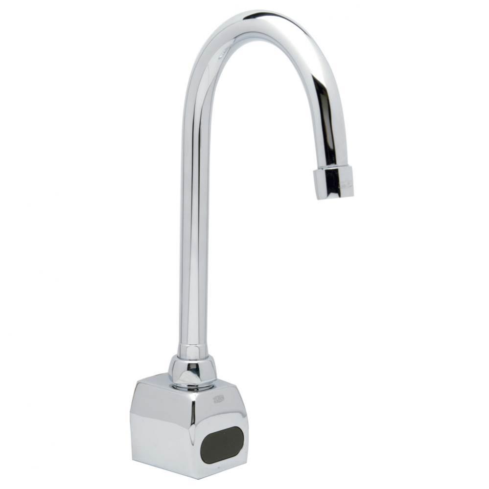 AquaSense® Single Hole Wall-Mount Gooseneck Sensor Faucet with 1.5 gpm Aerator in Chrome, wit