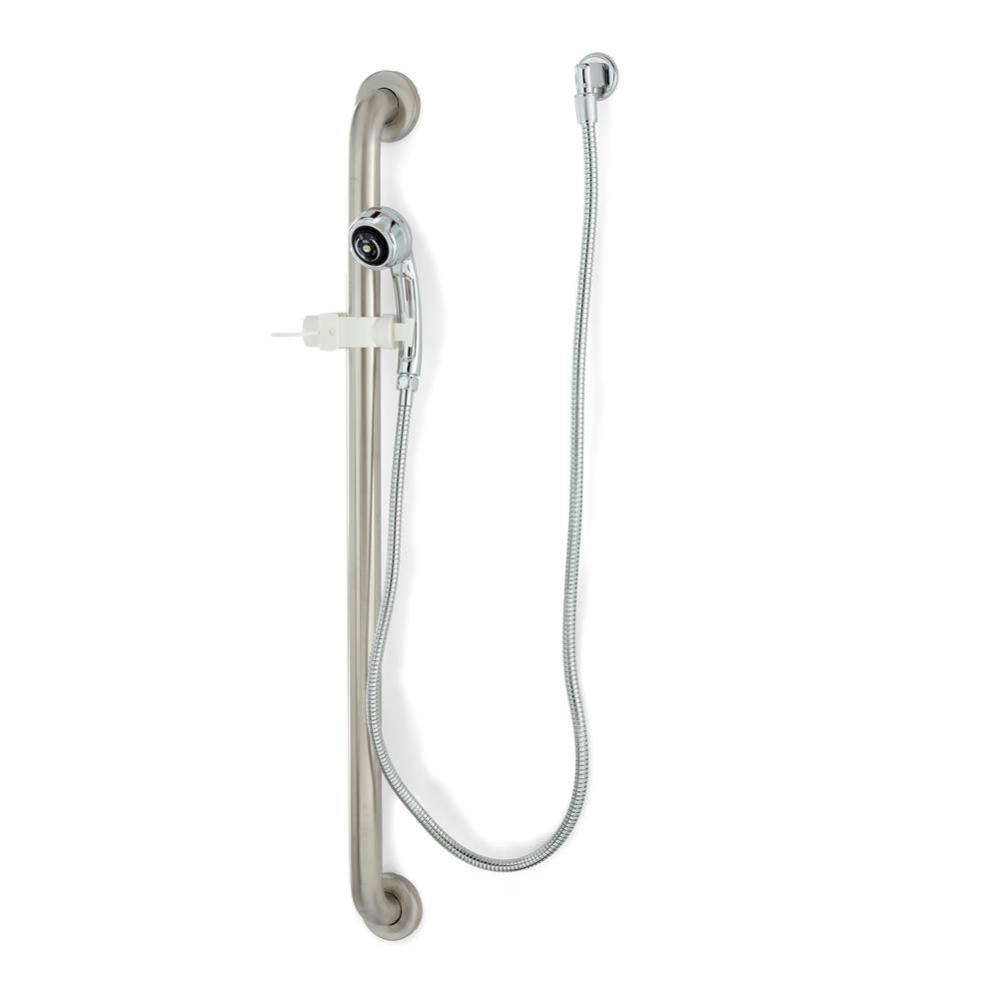 HW SHOWER, 36'' GRAB BAR, 60'' METAL HOSE