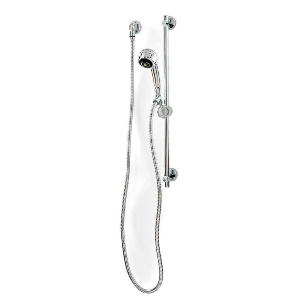 Temp-Gard® Hand/Wall Shower with Supply Elbow, Flange, 69'' Hose, and 24'&apos