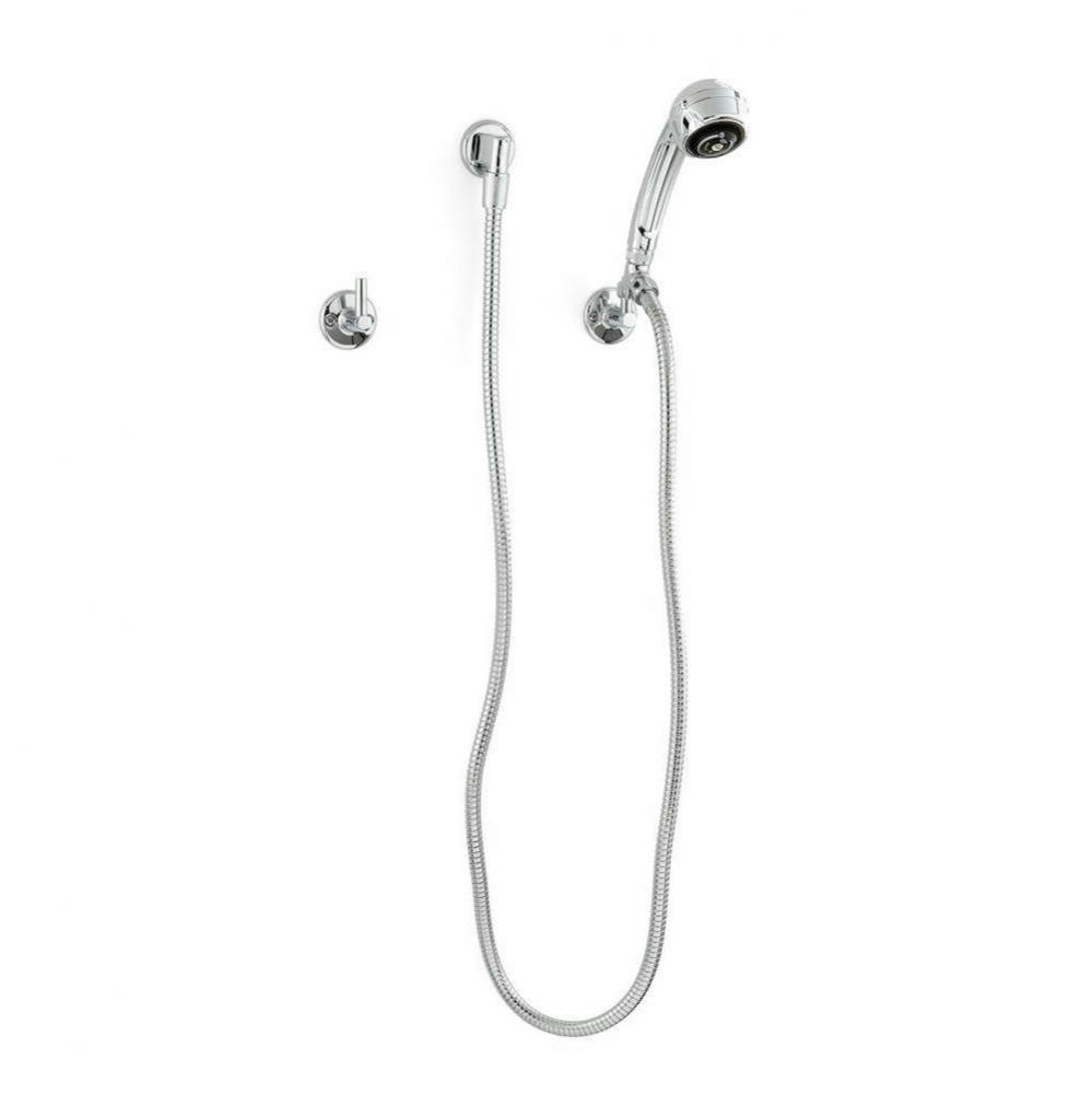 Temp-Gard® Hand/Wall Shower with Supply Elbow, Flange, 60'' Hose, and Wall Hooks in