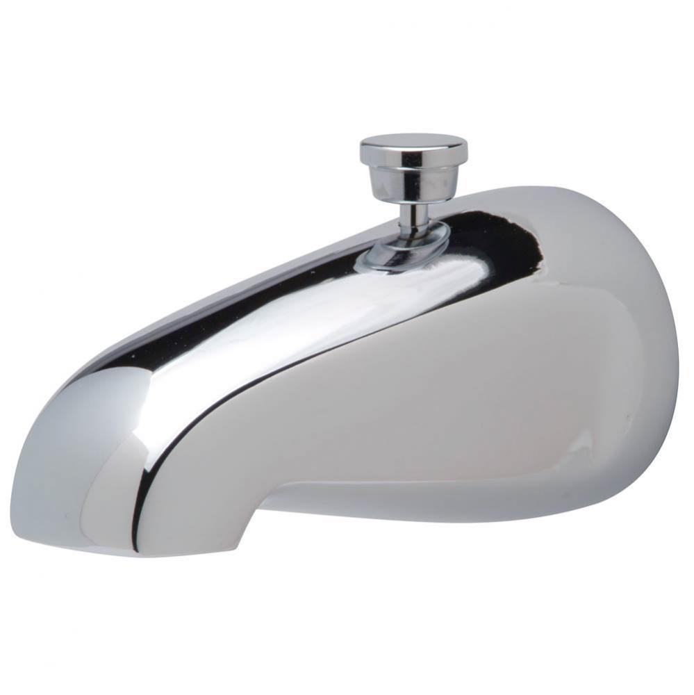 Temp-Gard® Cast Brass Tub Spout with Pull-Up Diverter in Chrome