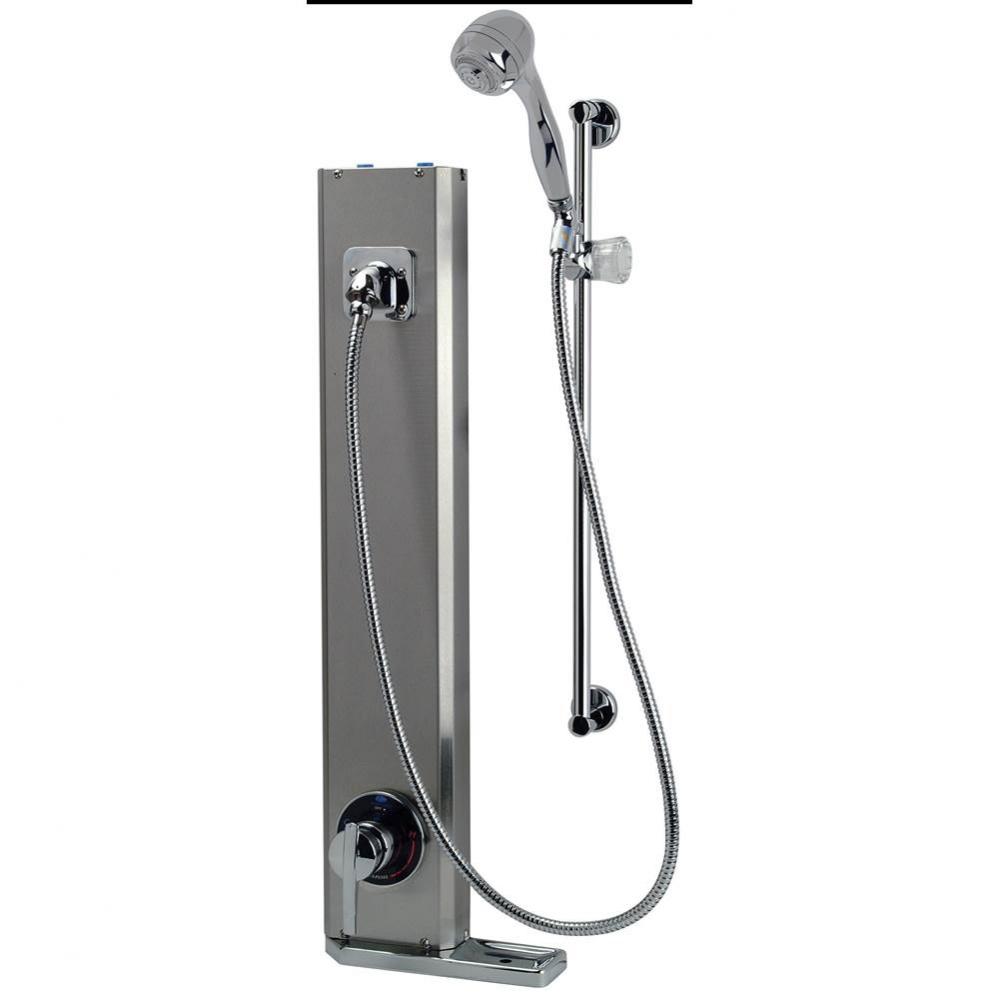 Aqua-Panel® Institutional Stainless Steel Hand Wall Shower with 24'' Mounting Bar,