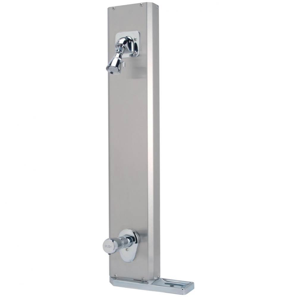 Aqua-Panel® Institutional Stainless Steel Shower Unit with Metering Valve, Cop/ Tubing, 2.5 g