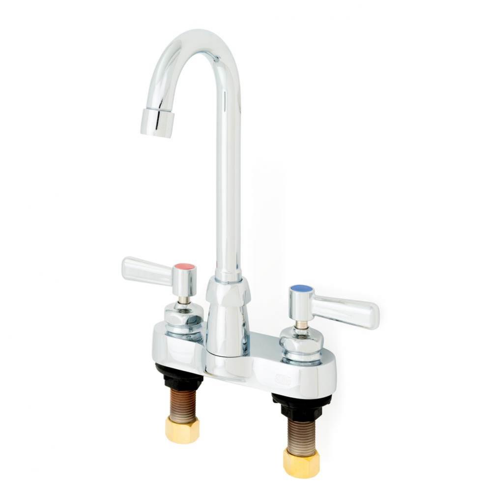 AquaSpec® Gooseneck Faucet, 4'' Centerset, 3 ½'' Spout, 0.5 gpm Vand