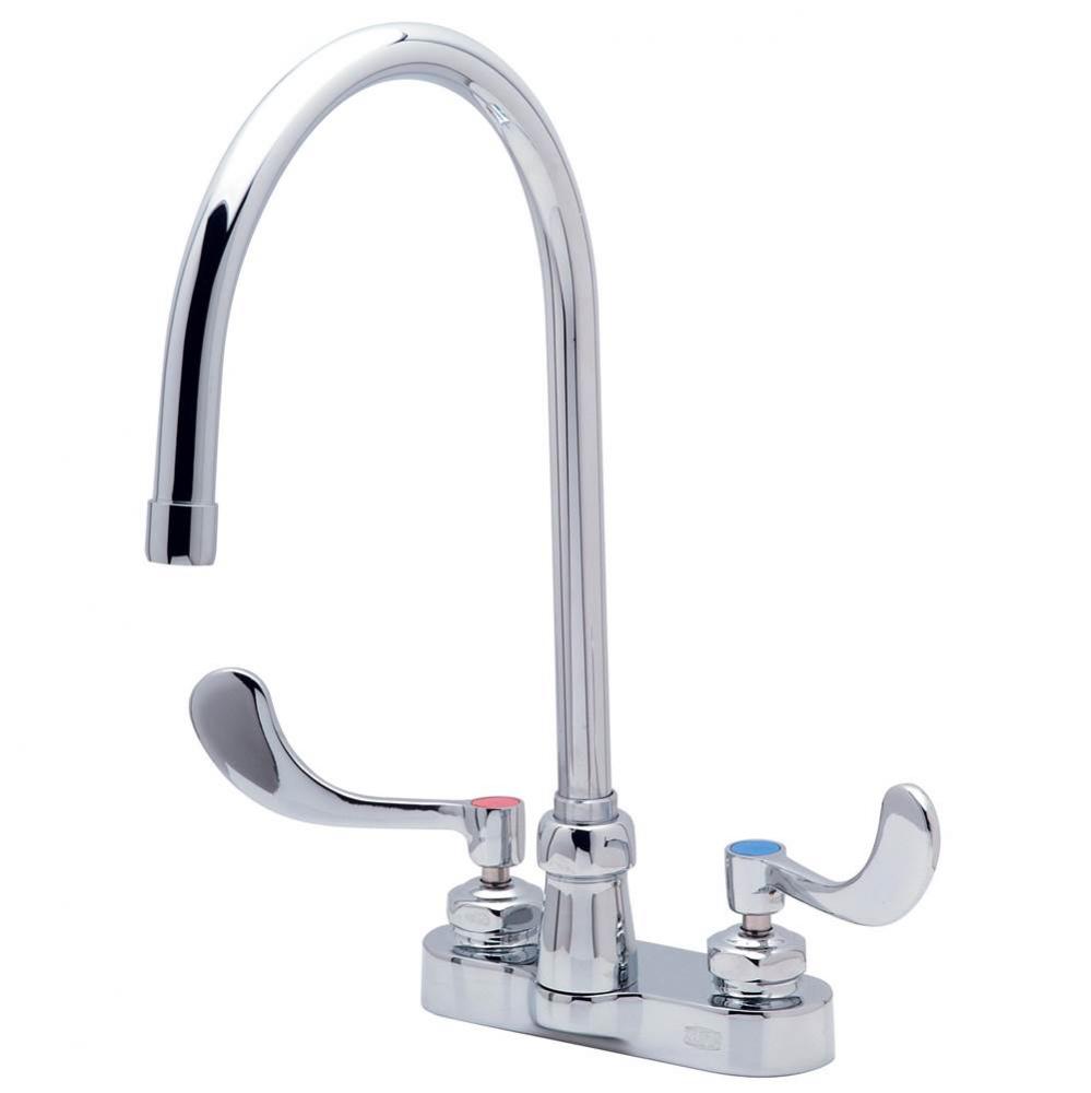 AquaSpec® Gooseneck Faucet, 4'' Centerset, 8'' Spout, 2.2 gpm Pressure-Co