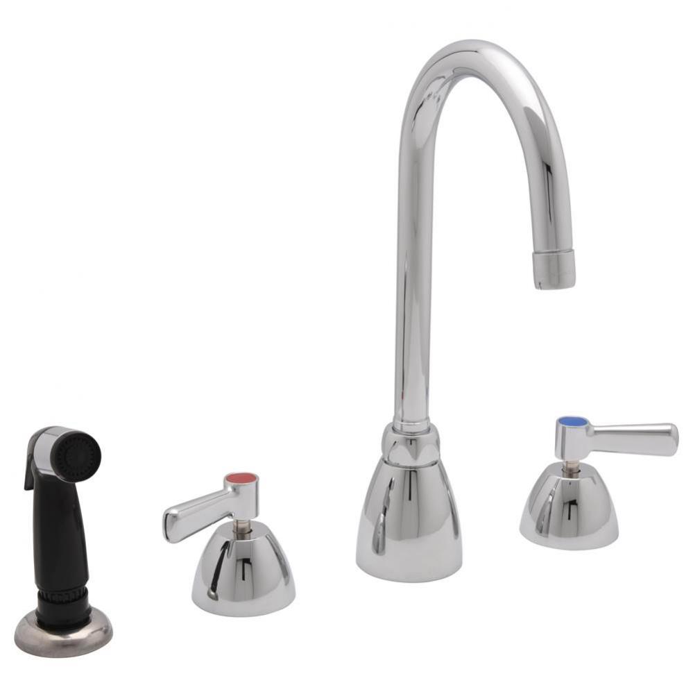 AquaSpec® Widespread Gooseneck Faucet, 5 3/8'' Spout, 2.2 gpm Pressure-Compensating