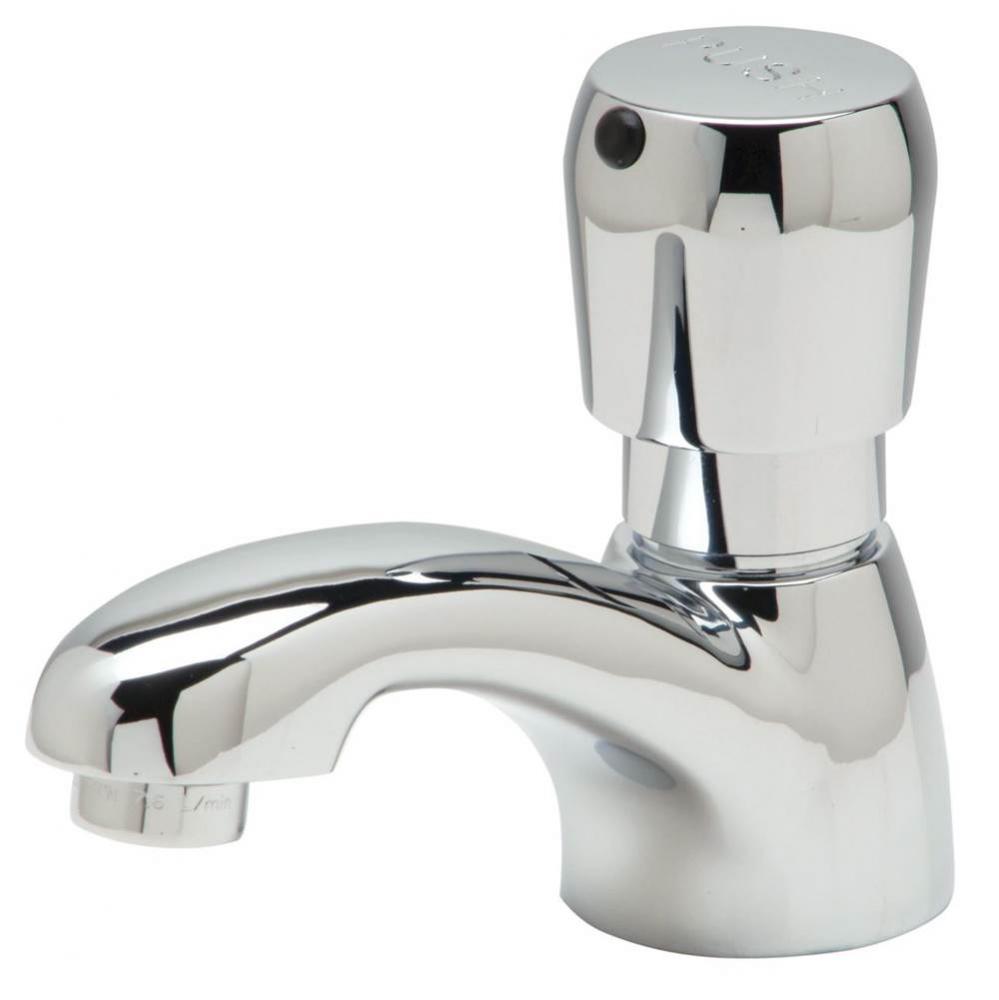 AquaSpec® Single-Hole Metering Faucet, Deck Mount with 1.0 gpm Spray Outlet, 3 3/4'&apos