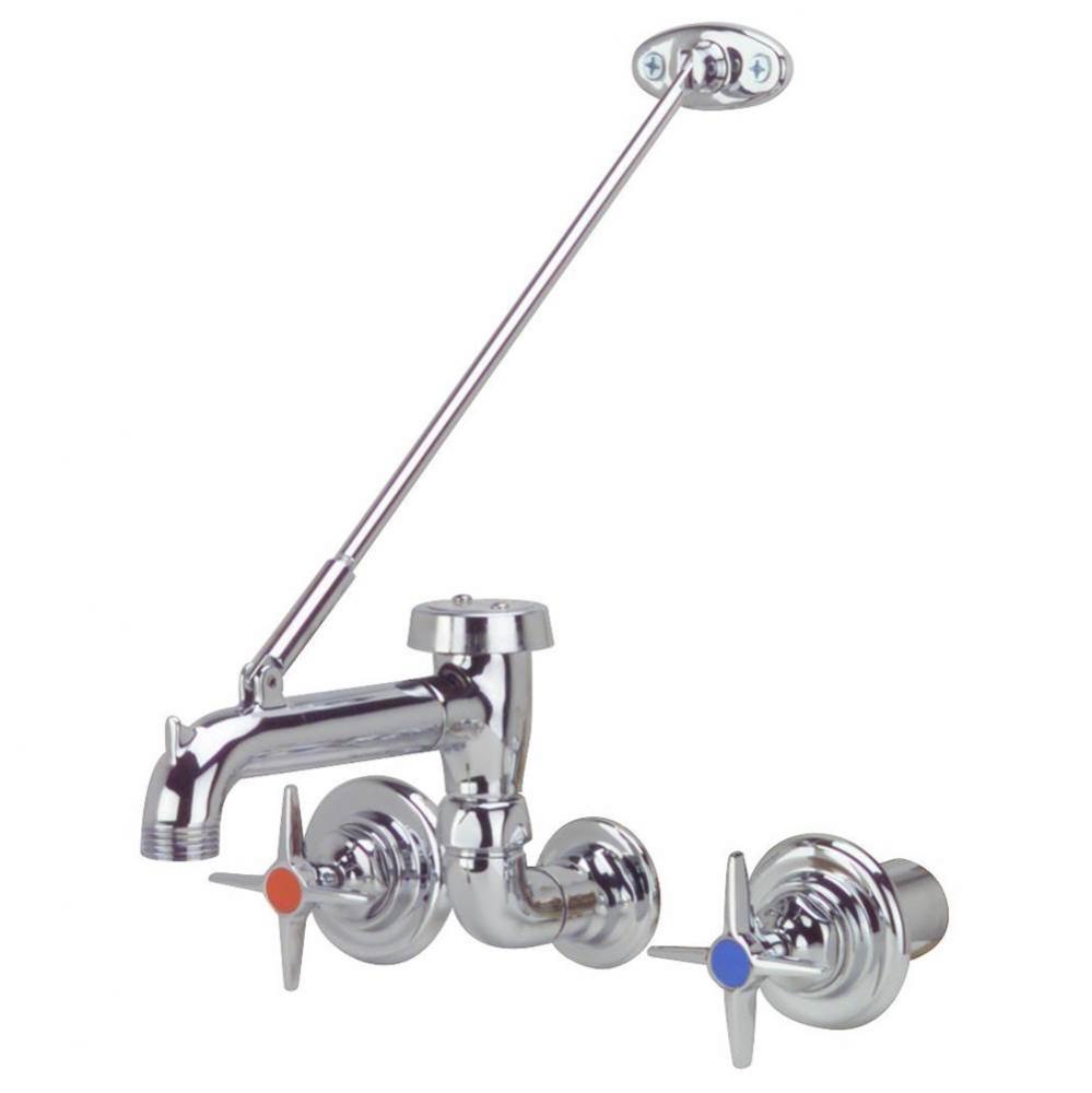 AquaSpec® 8'' Clinical Service Sink Faucet - 6'' Vacuum Breaker Spout, Pa