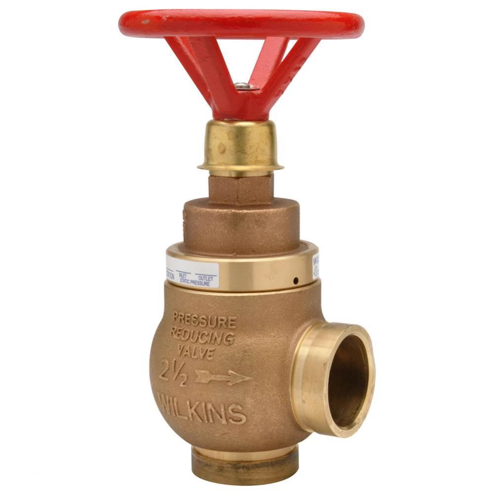 Pressure-Tru® Pressure Reducing Floor Control Angled Sprinkler Valve Groove x Groove w/Superv