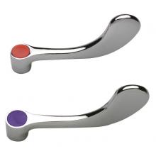Zurn Industries G60504 - AquaSpec® Two Wrist Blade Handles for Hot (Red) and Cold (Blue), 4''