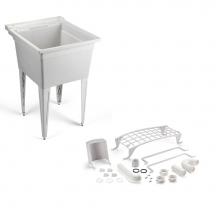 Zurn Industries MS2620F-AP-PL - Floor Mounted Speckled Gray Sink w/Accessory Pack,HD Legs