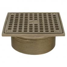 Zurn Industries ZN400-8S - ZN400S Pol Nickel 8'' Square Adjustable ''Type S''  Strainer Top Ass