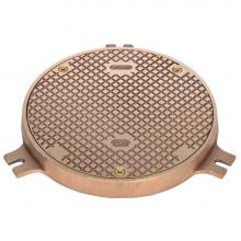 Zurn Industries ZANB1463-7 - Nickel Bronze Round Scoriated Access Cover w/Frame P.N. 016948882