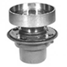 Zurn Industries ZN415-3NL-7I-P - CI Floor Drain w/  7'' Rd Adj Polished Nickel Strainer w/ Raised Lip-TP