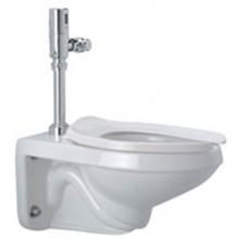 Zurn Industries Z5615-BWL - Wall-Hung Siphon-Jet Toilet Bowl, Elongated, Top Spud, White Vitreous China