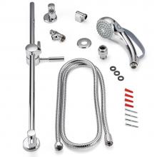 Zurn Industries Z7000-HW16-H10 - 2.0 gpm handheld (non positive shutoff), 24'' slide bar w/ ADA lever & 60'&apos