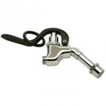 Zurn Industries G62738 - Angled Self-Closing Pre-Rinse Valve with A Stay Open Ring and An Aerated Outlet.