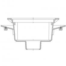 Zurn Industries P1920-K-3NL - Z1920 AR Ctd CI Body 16 x 16 x 7 Deep w/ 3'' NL Outlet and Flange P.N. 246640441