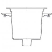 Zurn Industries P1926-6IC - Z1926 16x16 12''Deep 6IC Body W/Flange P.N. 561630111