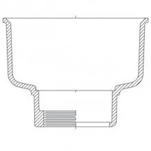 Zurn Industries P1930-3IP - Z1930 8 x 4 x 4 Deep 3IP Floor Sink Body P.N. 500200081