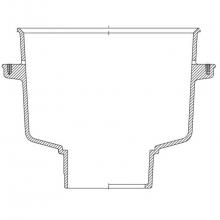 Zurn Industries P1940-K-2NL-USA - Z1940 12X6 8'' Deep 2NL Body w/Flange Old Style (Rev D) P.N. 531590191-USA