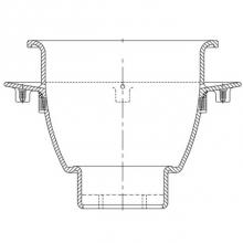 Zurn Industries P1950-K-4NH - Z1950 12'' Dia x 8'' Deep Flanged 4NH Floor Sink P.N. 216030211