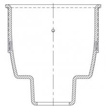 Zurn Industries P1960-2NL - Z1960 9'' Dia x 6'' Deep 2NL Floor Sink Body P.N. 381510131