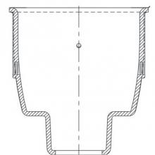 Zurn Industries P1960-4NH - Z1960 9'' Dia x 6'' Deep 4NH Floor Sink Body P.N. 381510091