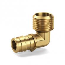 Zurn Industries QEE33BTGX - F1960 Expansion XL Brass Male Thread Elbow - 1/2'' EX PEX x 1/2'' MPT