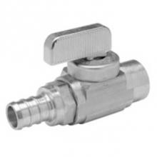 Zurn Industries QHBV32X - Copper Manifold Ball Valve - 1/2''  Copper Sweat x 3/8''  Qick/Sert 1 Crimp