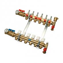 Zurn Industries QHPM-11 - 11-Port Manifold, Inline Air Vent and Supply/Return Ball Valves