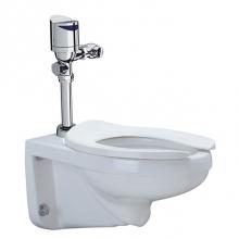 Zurn Industries Z.WC2.S.TM - SNSR WALL BWL SYSTM - Z5615 ELONGATED,WATER CLST W/ TOP MOUNT BATT 1.28 GPF
