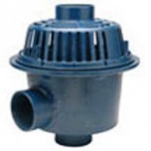 Zurn Industries Z103-45-6NH-4-DU - Z103 CI Deep Sump Body w/ 4NH OF Pipe w/ Dome, 6NH 45° Side Outlet, CC and Dome