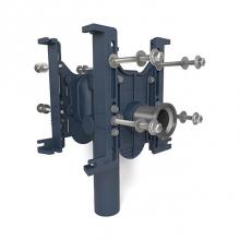 Zurn Industries Z1202-1HD4 - EZCARRY HighPerf 500lb Carrier -4H&S Dbl Adj Vrt SJ - 4''SideInlet