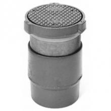 Zurn Industries ZB400-10S-PC - 10'' Sq Adj Polished Bronze Strainer w/ Secured Heel Proof Grate-Protective Cover