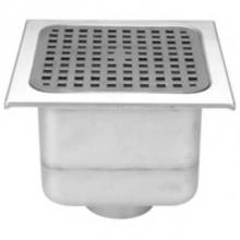 Zurn Industries Z1751-3NH-2 - 12'' x 12'' Sq Stainless Steel Sani Flor Receptor w/ 8'' Sump Depth-