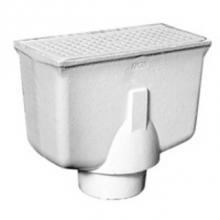 Zurn Industries Z1940-3NH-2-23 - 12'' X  6'' X 8'' CI A.R.C. Floor Sink w/ Half Grate-Alum Bucket