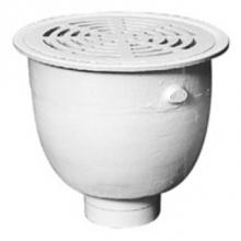 Zurn Industries Z1950-3NL-2-33 - 12'' Rd X  8'' CI A.R.E. Floor Sink w/ Half Grate-A.R.E. Dome