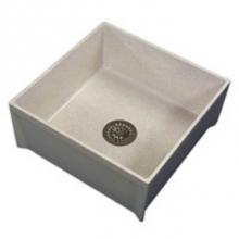 Zurn Industries Z1996-24-SDL - Z1996 24'' x 24'' Commercial Mop Basin with 3'' Stainless Steel Drai