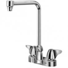 Zurn Industries Z812S3-XL - AquaSpec® centerset 8'' bent riser spout with dome lever handles